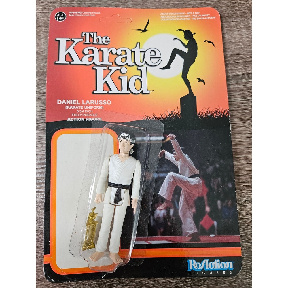 The Karate Kid Daniel LaRusso Karate Uniform ReAction Action Figure Super7 Funko